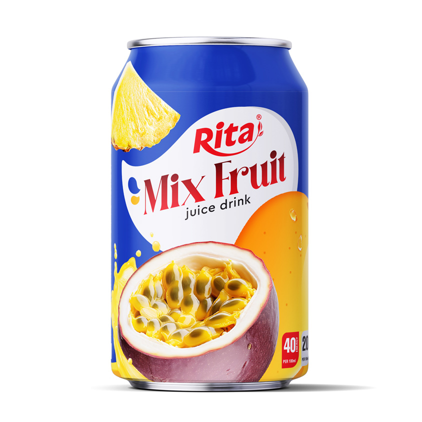 330ML SHORT CAN FRUIT JUICE WITH MIXED FRUIT FLAVOR